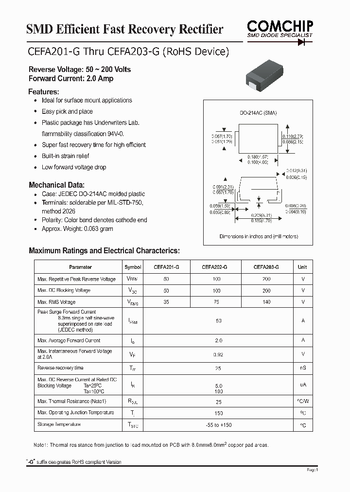 CEFA203-G_1225700.PDF Datasheet