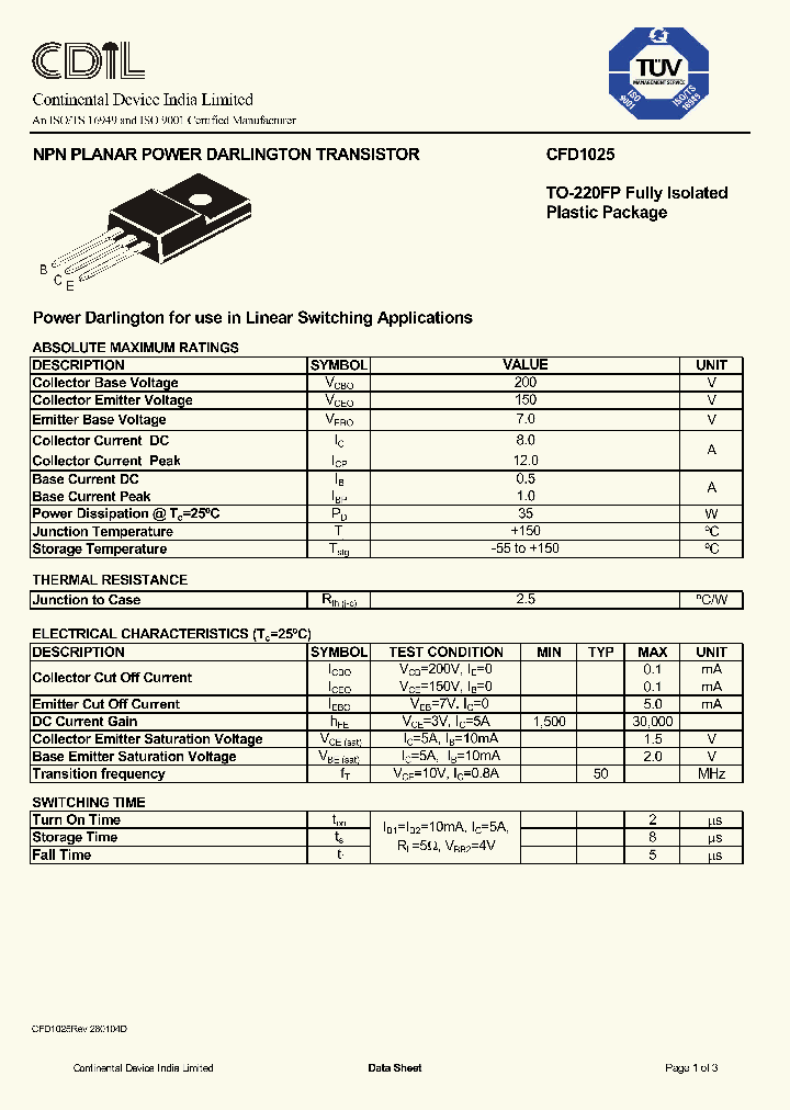 CFD1025_1225951.PDF Datasheet