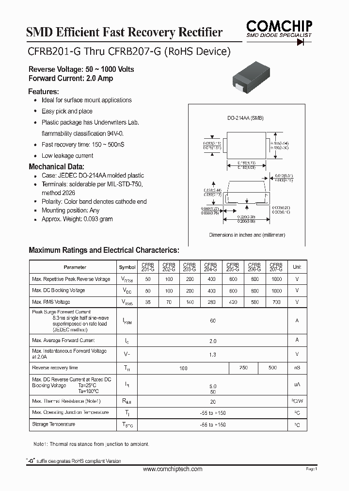 CFRB207-G_1225984.PDF Datasheet