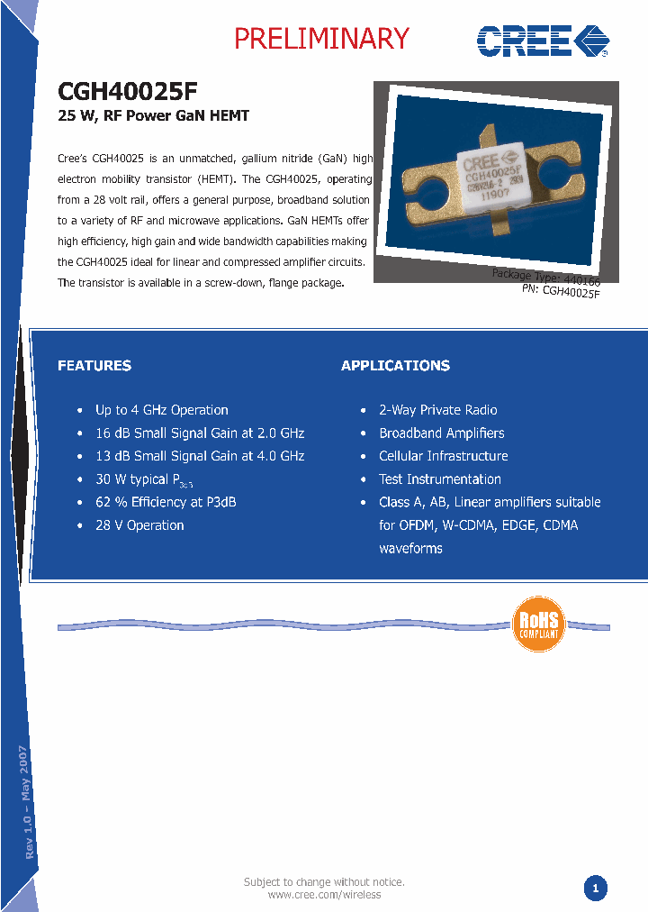 CGH40025F_1226042.PDF Datasheet