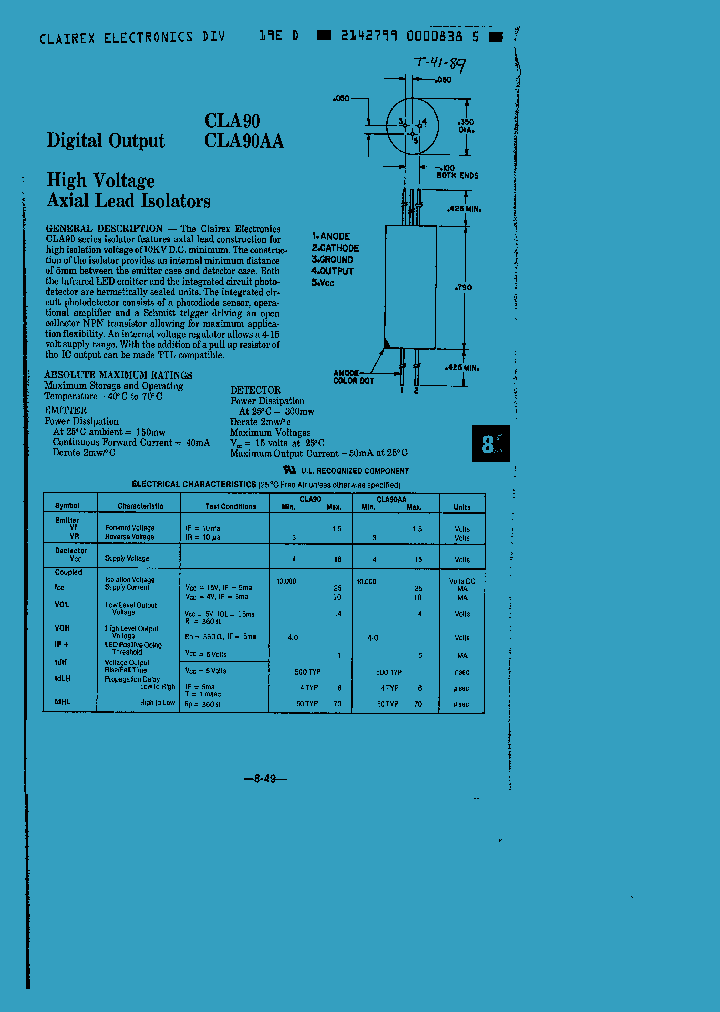 CLA99AA_1226395.PDF Datasheet
