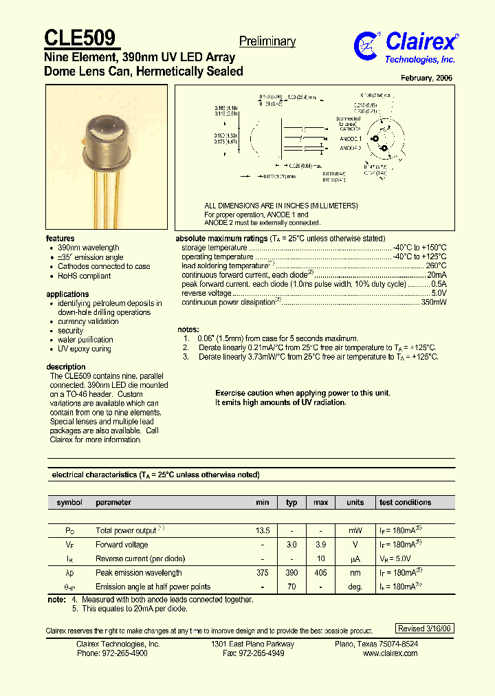 CLE509_1099962.PDF Datasheet
