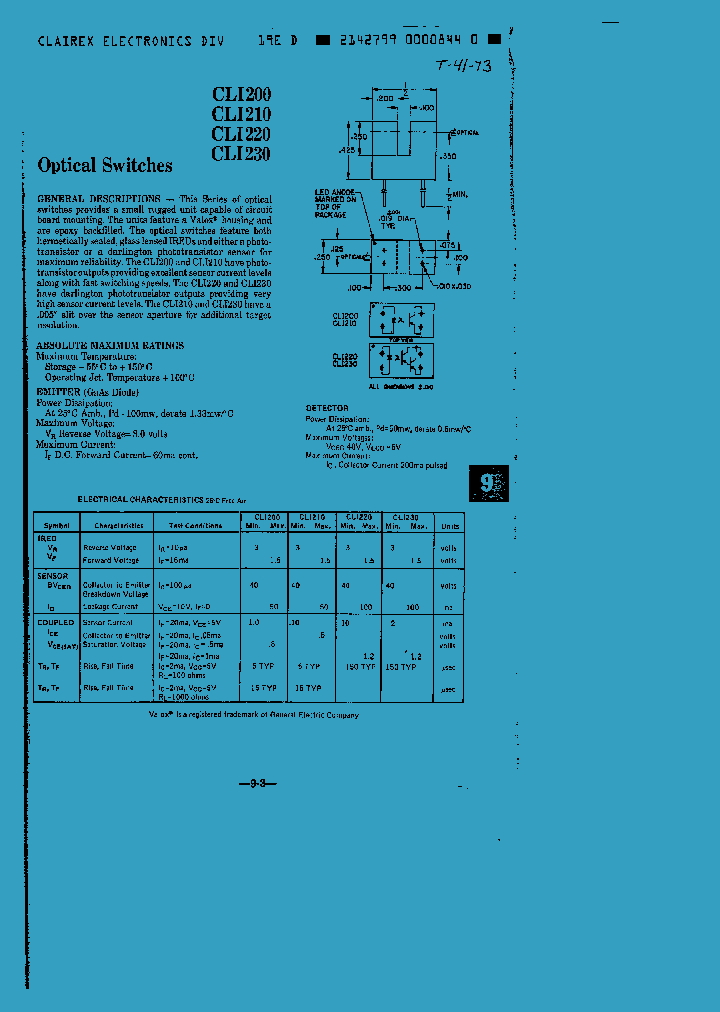 CLI230_1226498.PDF Datasheet