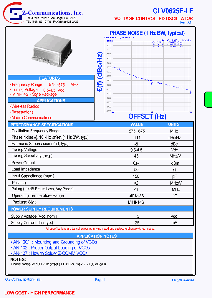 CLV0625E-LF_1113645.PDF Datasheet