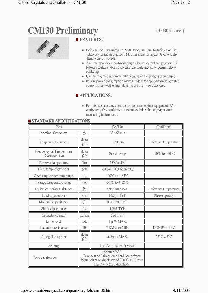 CM130_1226733.PDF Datasheet