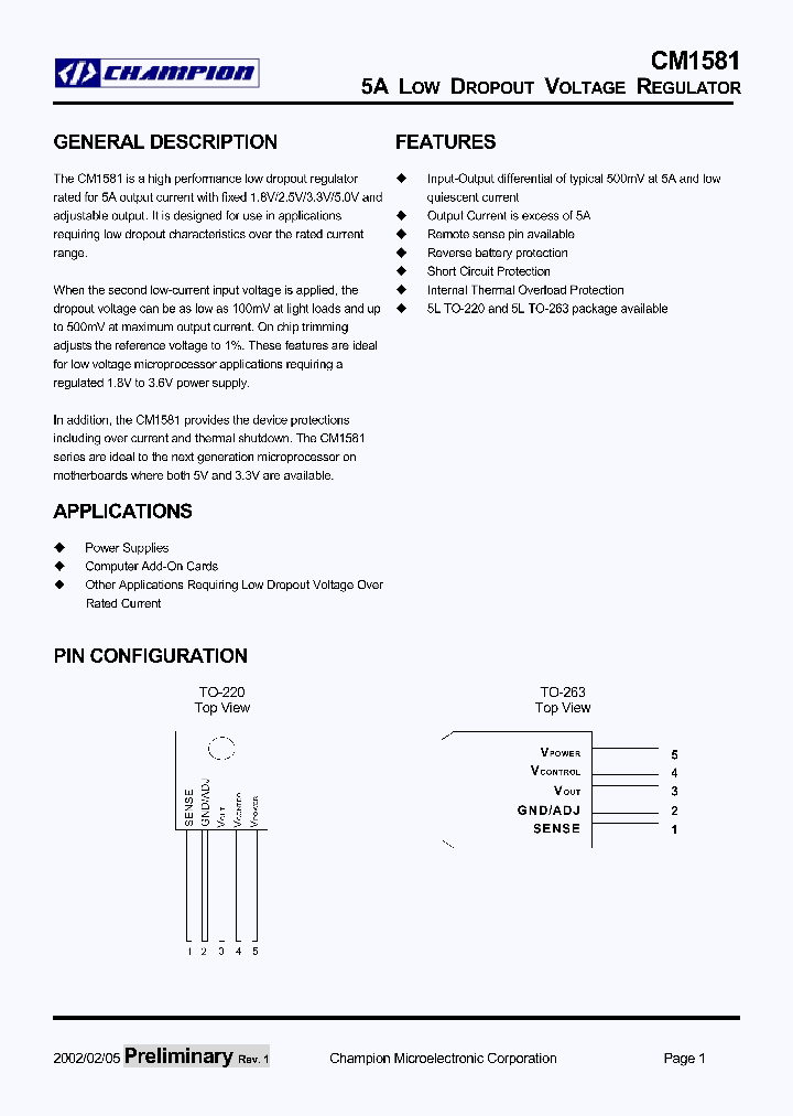 CM1581_684723.PDF Datasheet