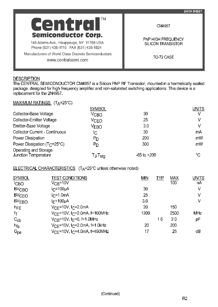 CM4957_1226970.PDF Datasheet