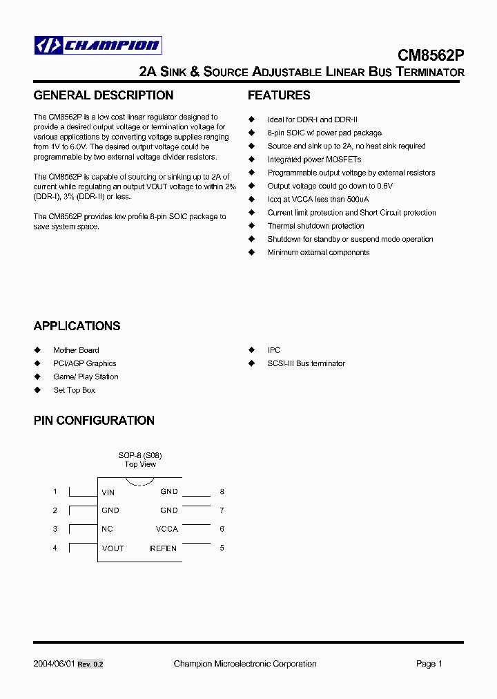 CM8562PIS_1227092.PDF Datasheet