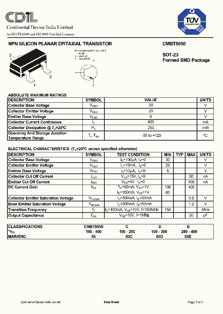 CMBT8050E_1074768.PDF Datasheet