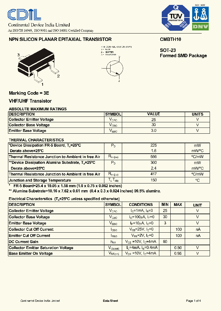 CMBTH10_1227193.PDF Datasheet