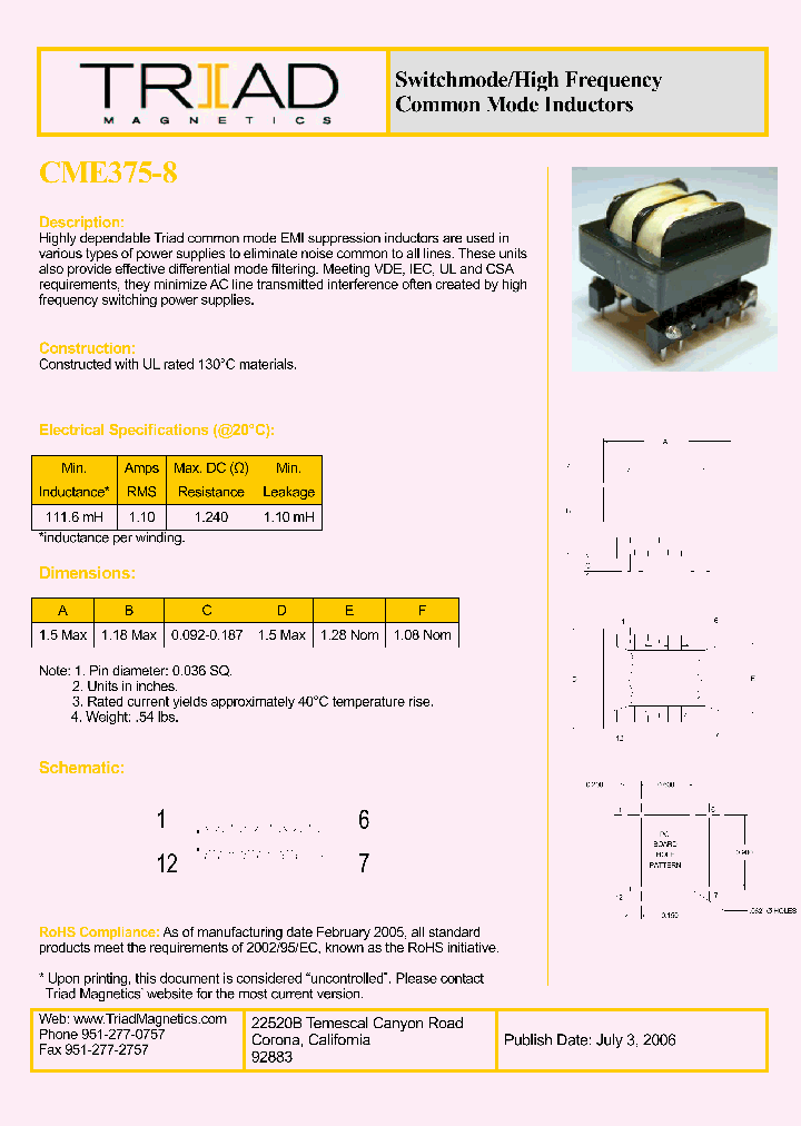 CME375-8_1111335.PDF Datasheet