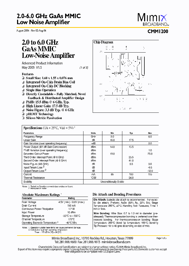 CMM1200_1116276.PDF Datasheet
