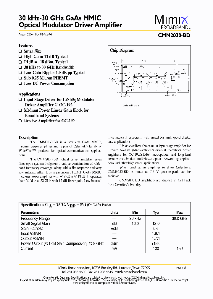 CMM2030-BD_1116273.PDF Datasheet