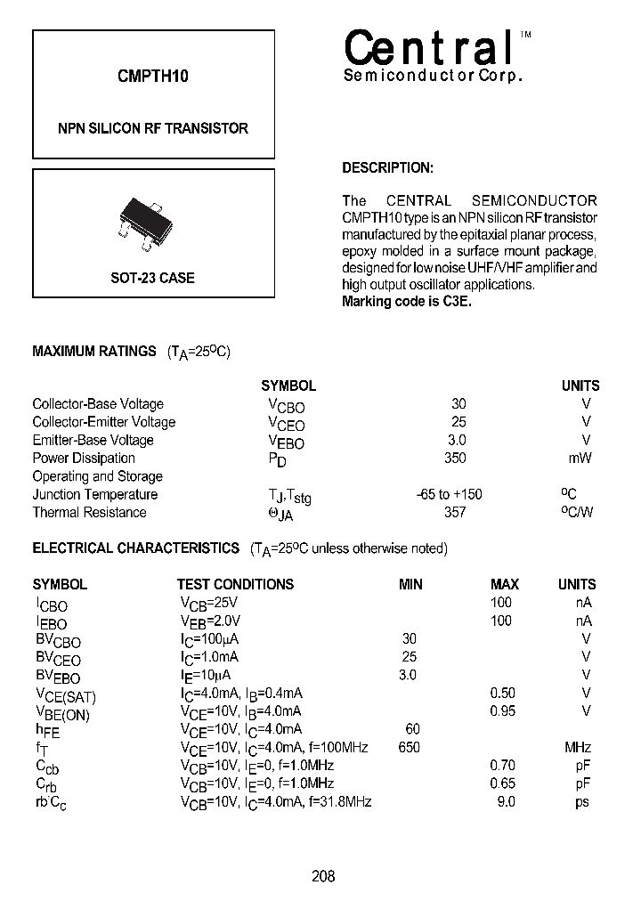CMPTH10_1227439.PDF Datasheet