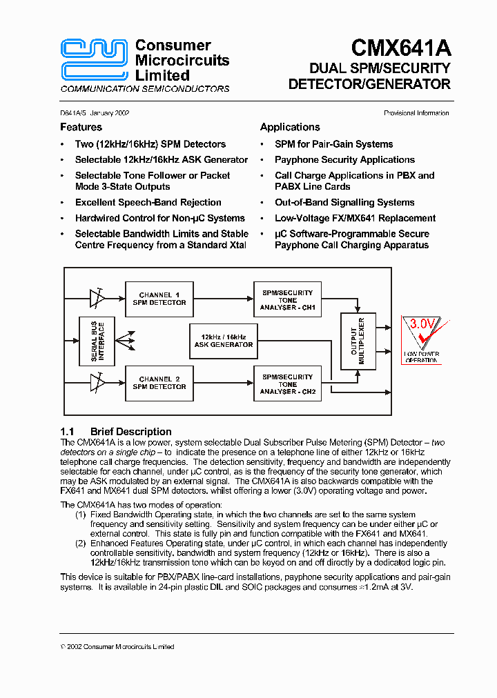 CMX641A_1227593.PDF Datasheet