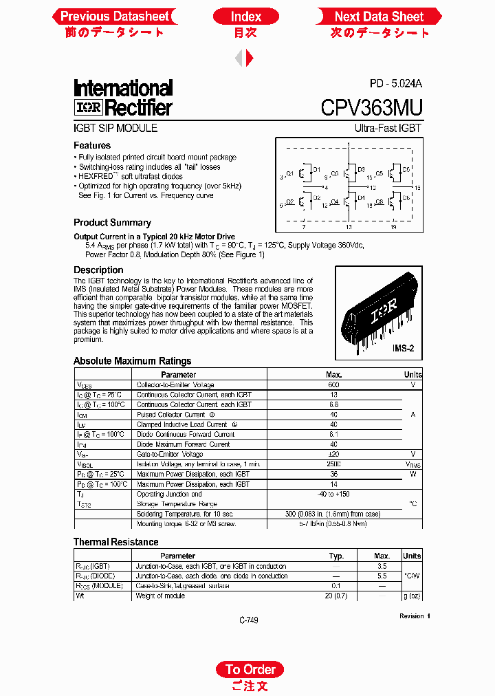 CPV363MU_1228202.PDF Datasheet