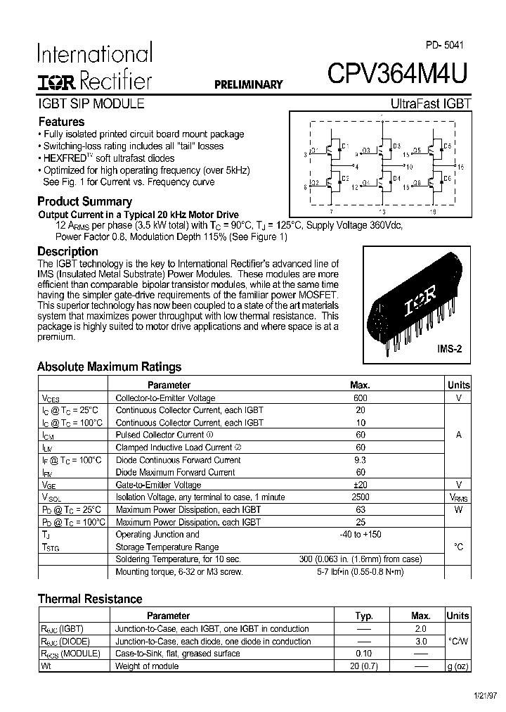 CPV364M4U_1090273.PDF Datasheet