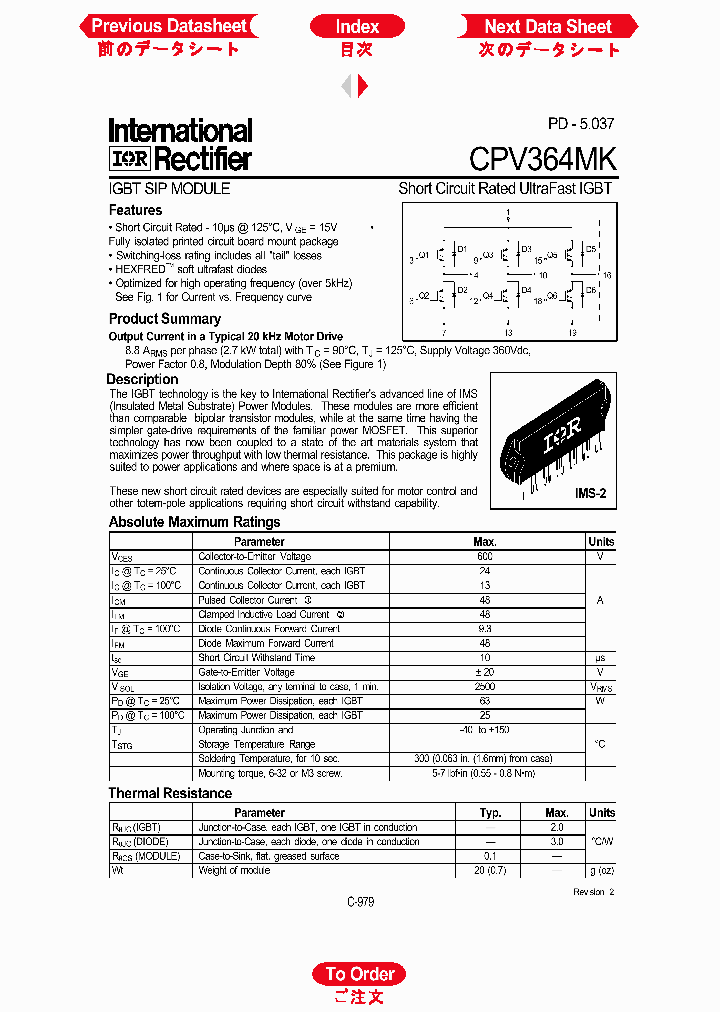 CPV364MK_1228205.PDF Datasheet