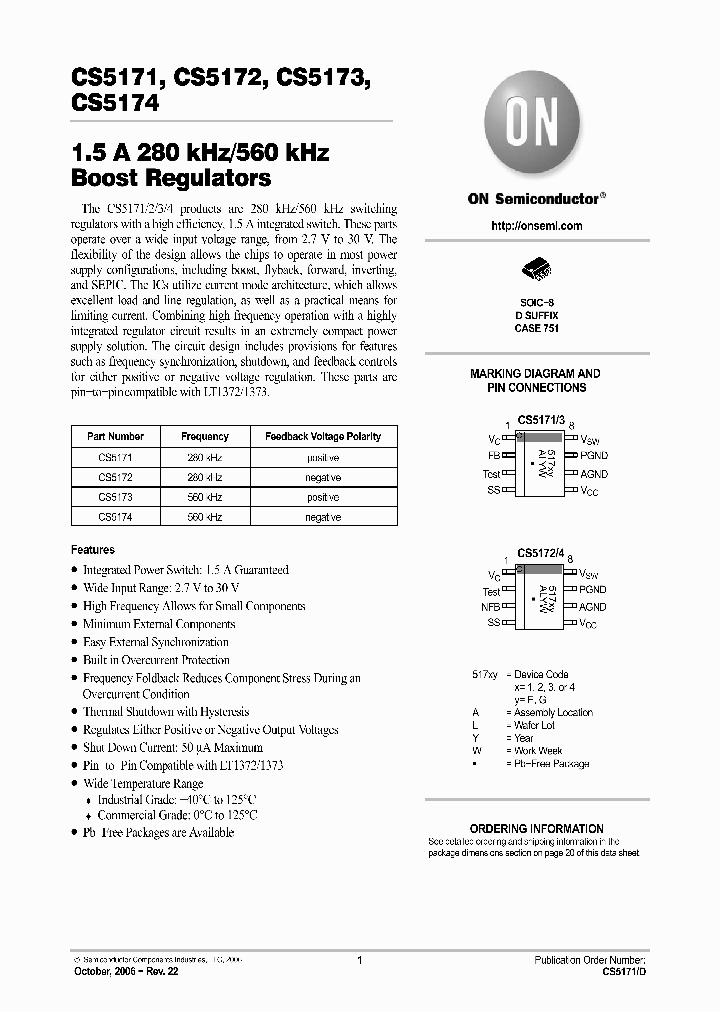 CS5171ED8G_815600.PDF Datasheet