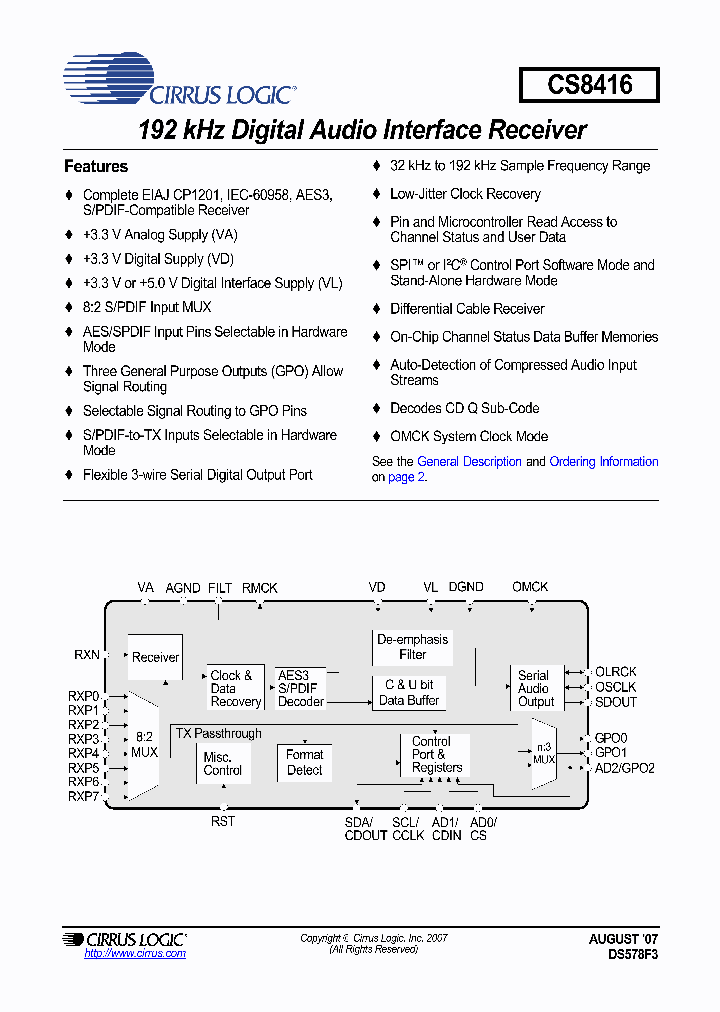 CS8416-CNZ_1098223.PDF Datasheet