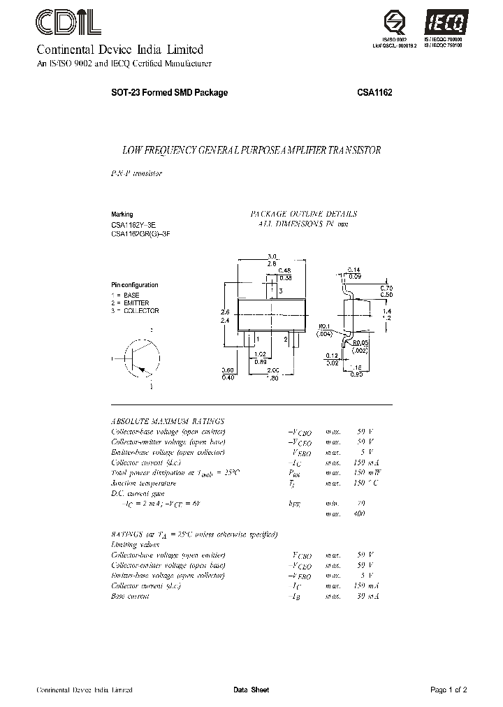 CSA1162Y-3E_1229028.PDF Datasheet