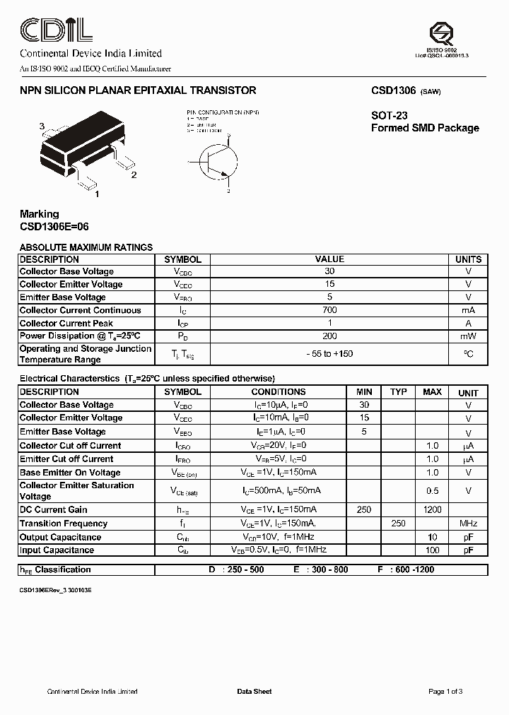 CSD1306E_1161954.PDF Datasheet