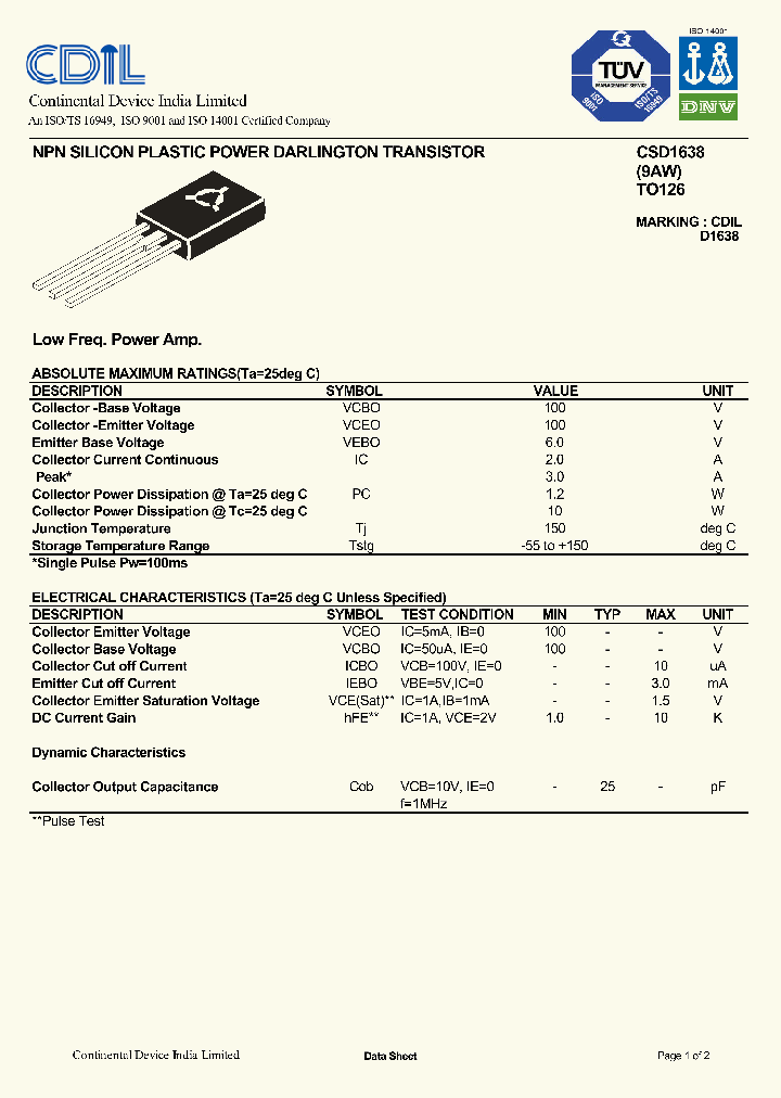 CSD1638_1229072.PDF Datasheet