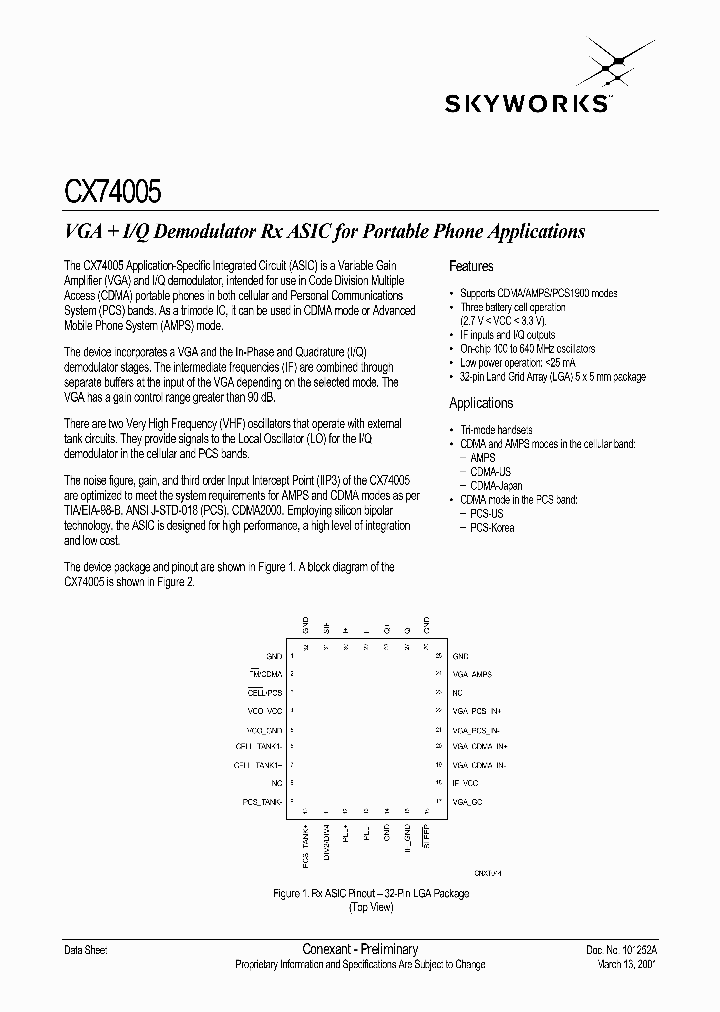 CX74005_1161576.PDF Datasheet