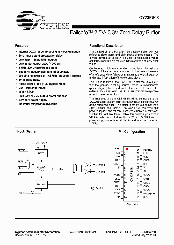 CY23FS08OIT_1230251.PDF Datasheet