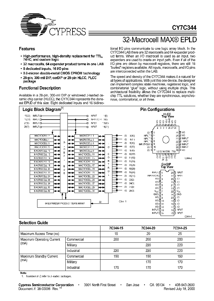 CY7C344_1149186.PDF Datasheet