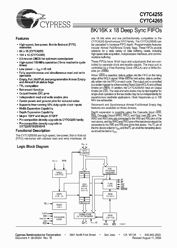CY7C4255-15_686846.PDF Datasheet