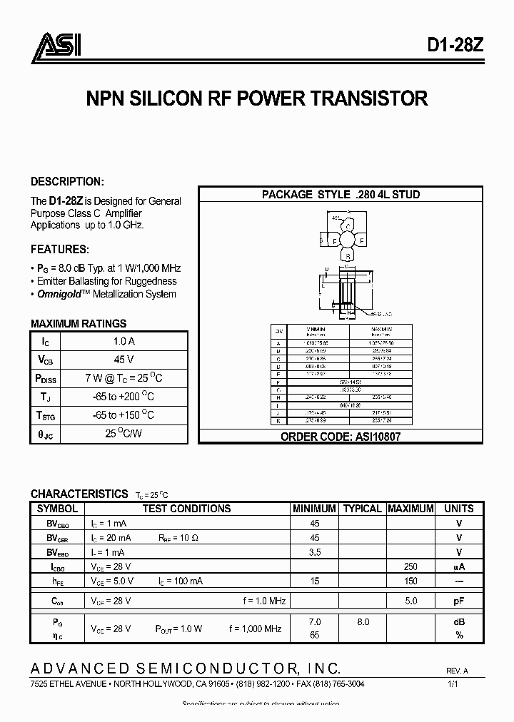 D1-28Z_1230922.PDF Datasheet