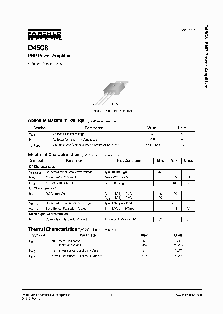 D45C8_1231188.PDF Datasheet
