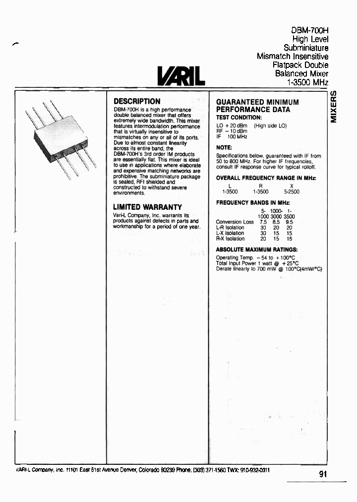DBM-700H_1231741.PDF Datasheet