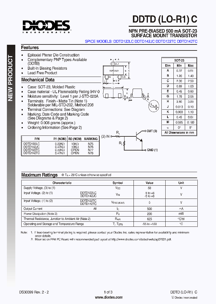 DDTD122LC_1105281.PDF Datasheet