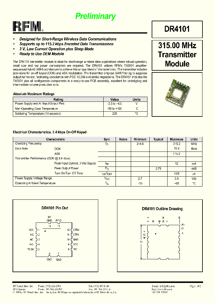 DR4101_1233739.PDF Datasheet