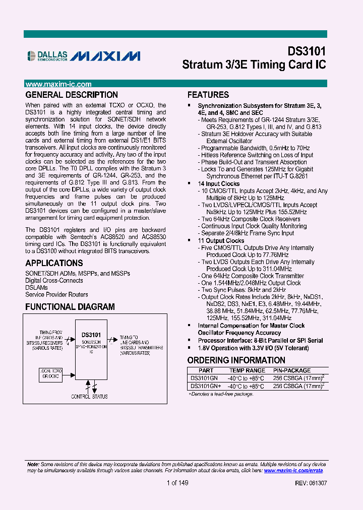 DS3101GN_1234278.PDF Datasheet