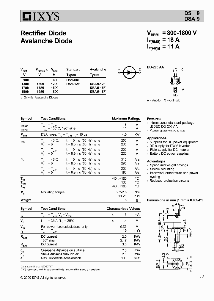 DSA9-18F_1234645.PDF Datasheet