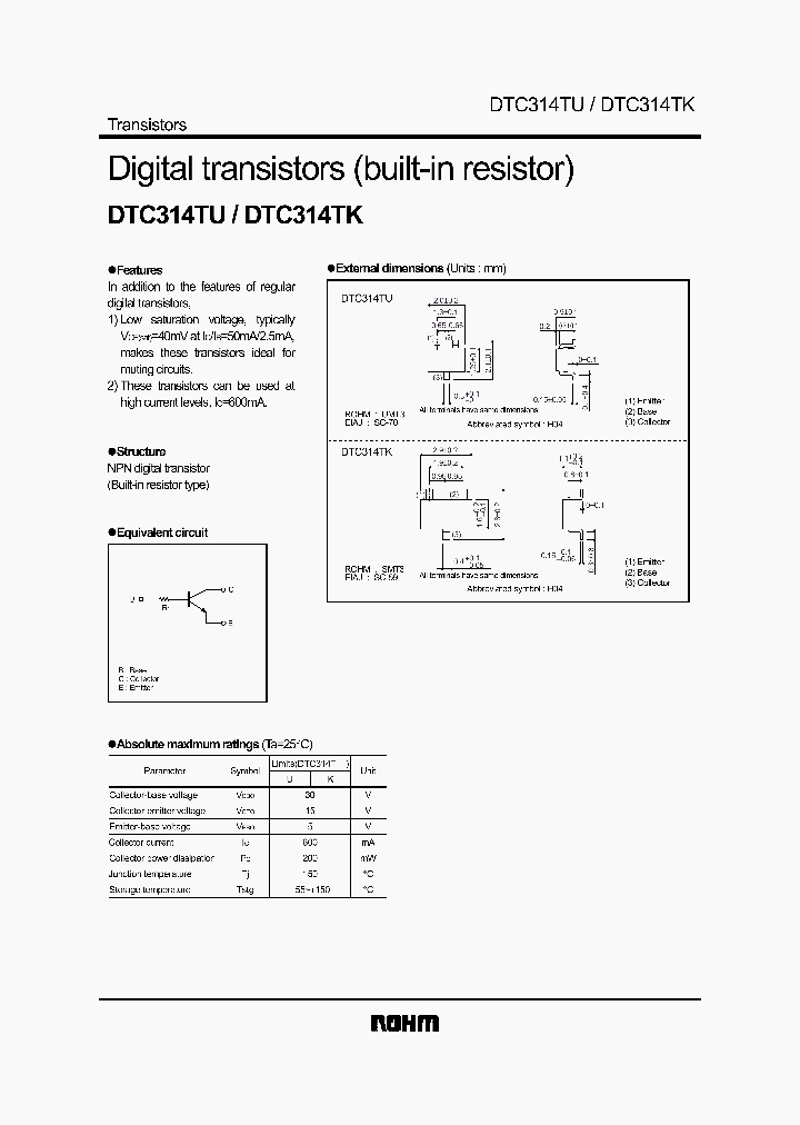 DTC314TU_1235196.PDF Datasheet