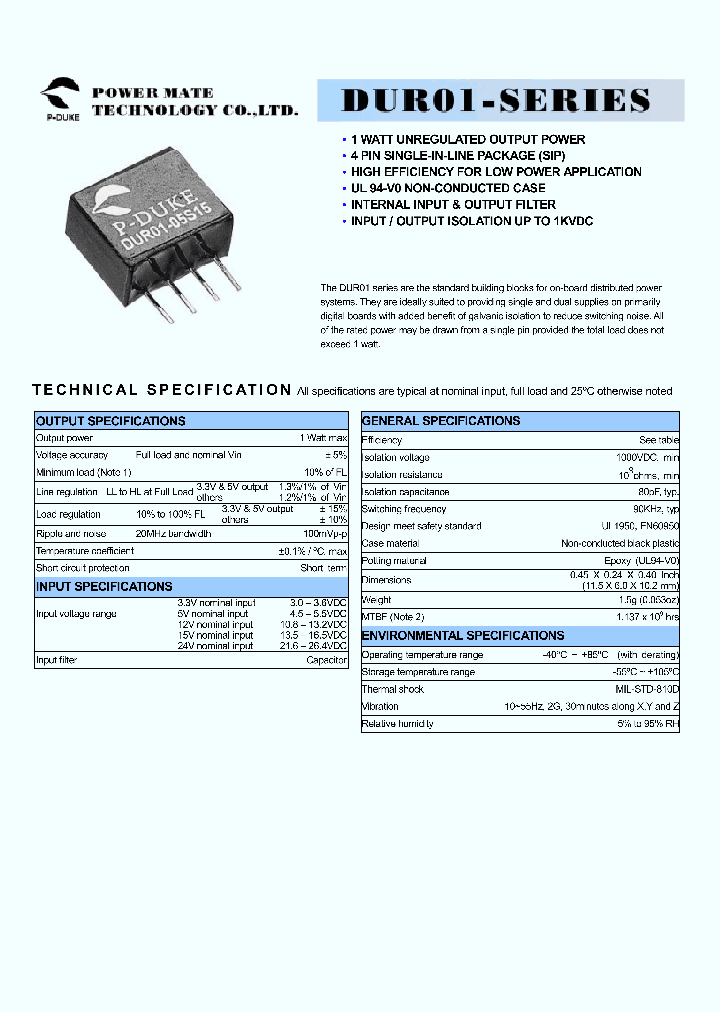 DUR01-33S33_1235292.PDF Datasheet