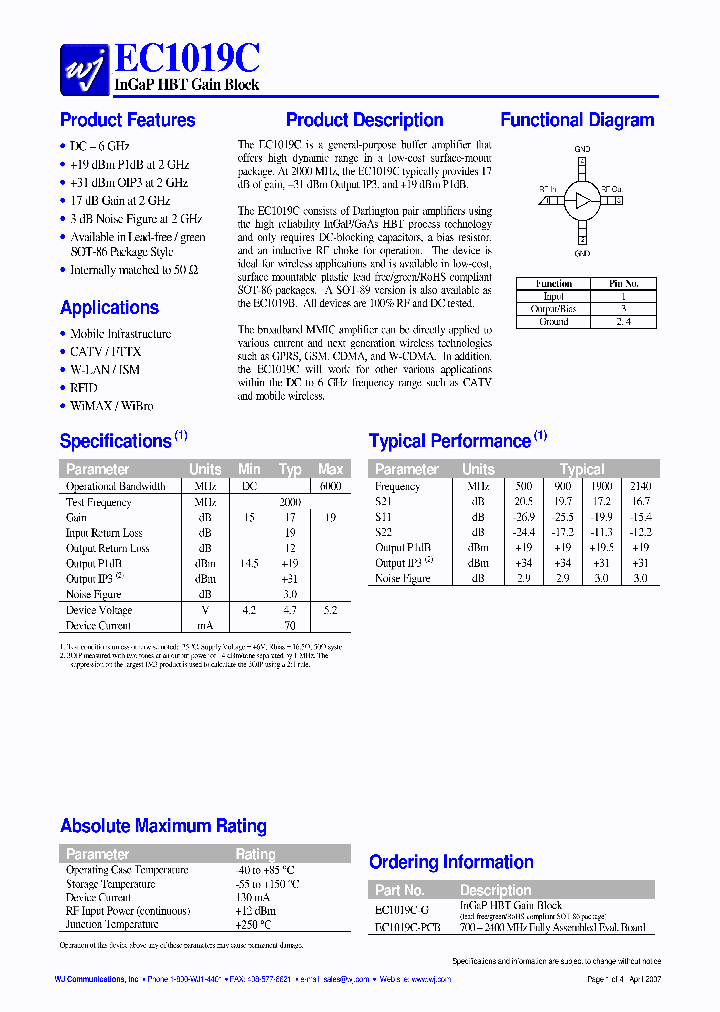 EC1019C-PCB_1235712.PDF Datasheet