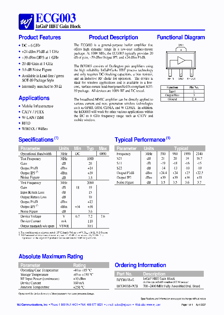 ECG003B-PCB_1235758.PDF Datasheet