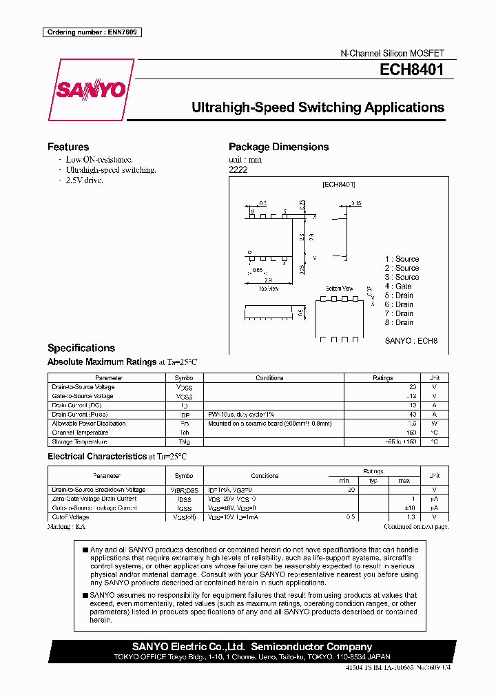 ECH8401_1102057.PDF Datasheet
