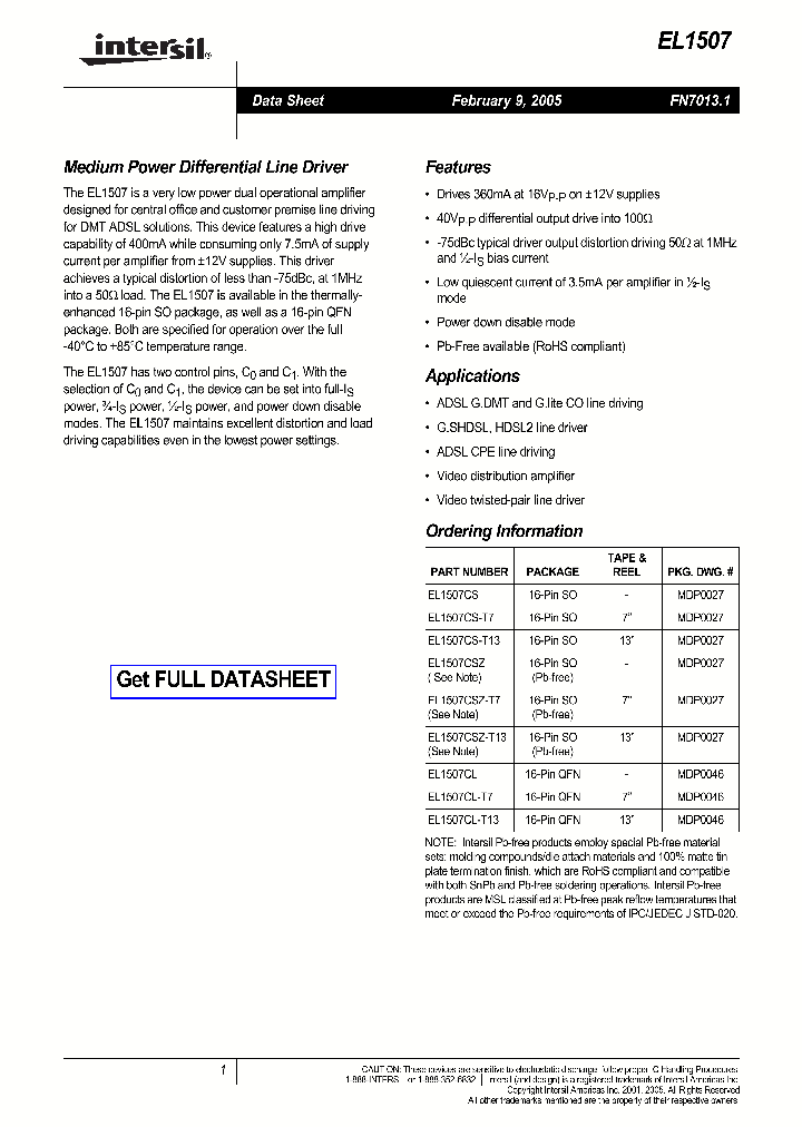 EL1507_1094671.PDF Datasheet