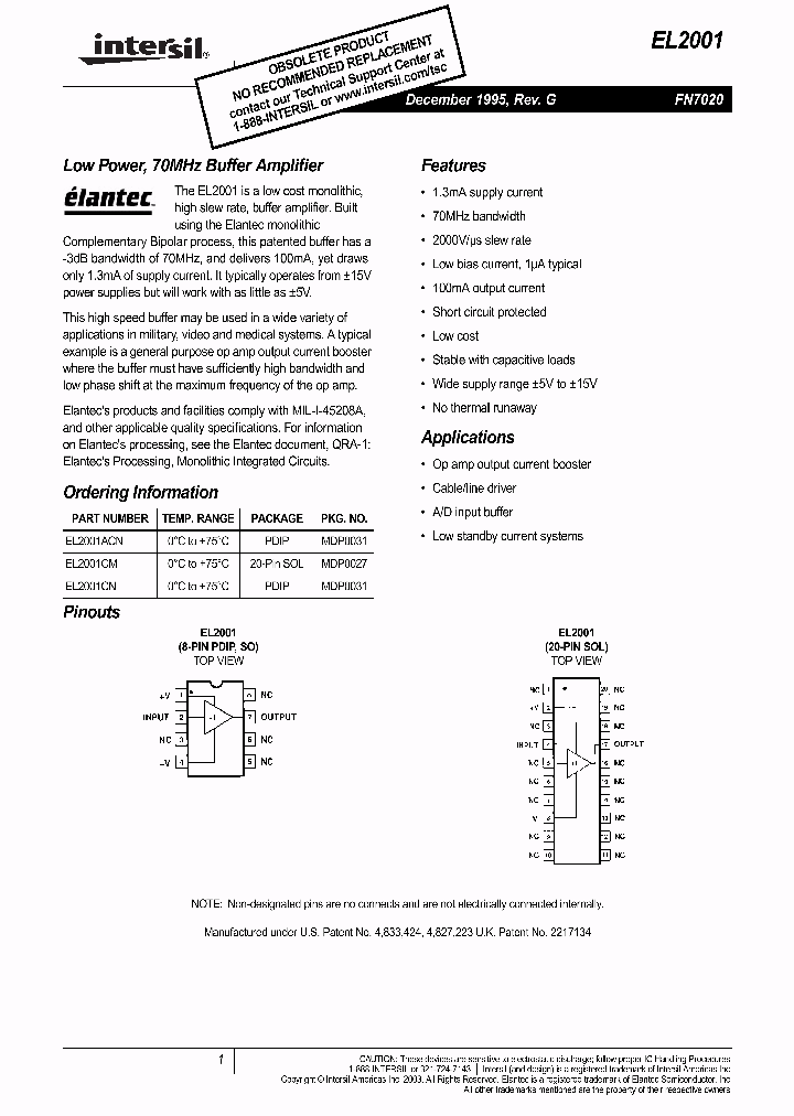 EL2001CN_1236366.PDF Datasheet