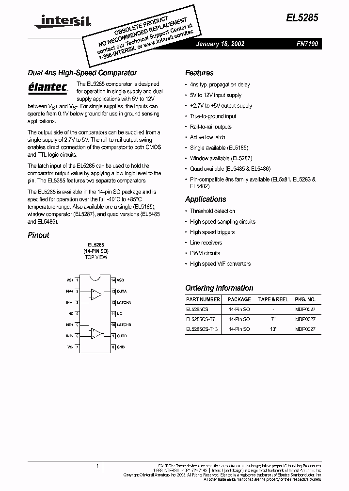 EL5285CS_1087908.PDF Datasheet