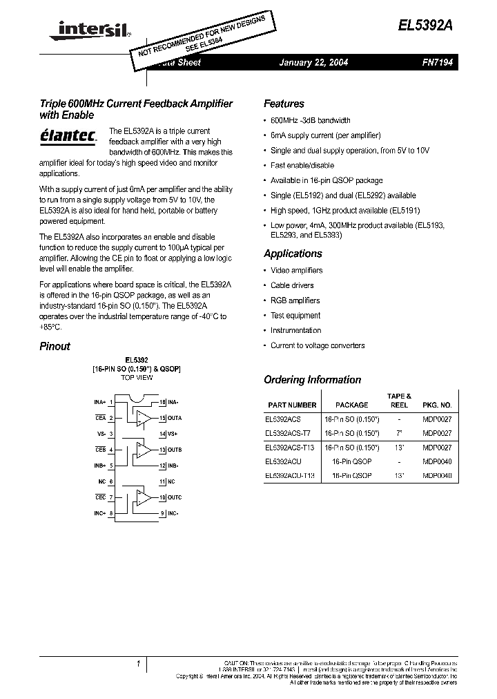 EL5392ACS_788524.PDF Datasheet