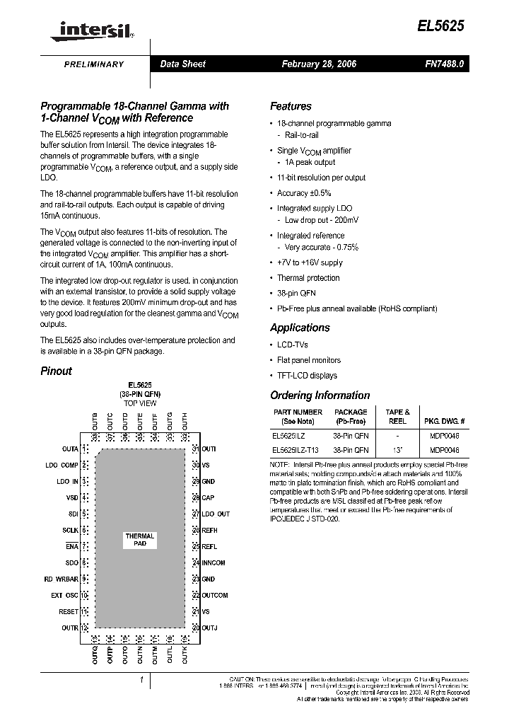 EL5625ILZ-T13_709873.PDF Datasheet