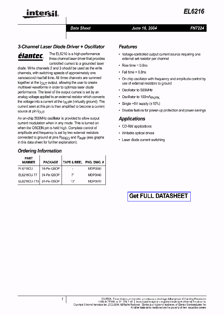 EL6216CU_1034432.PDF Datasheet