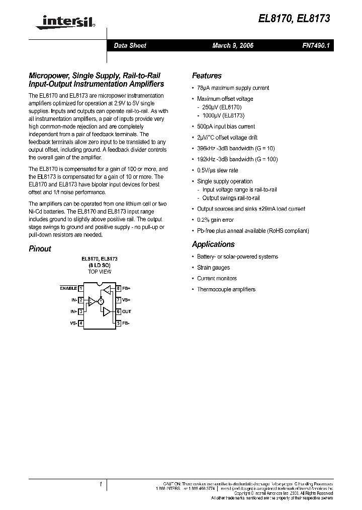 EL8170ISZ_709805.PDF Datasheet